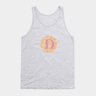 Letter D Color Test Tank Top